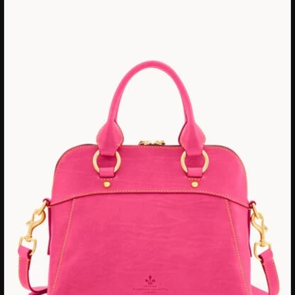 Dooney & Bourke Pink Satchel Bag - Picture 5 of 5